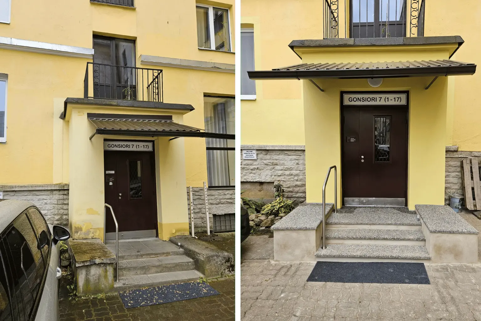 Renoveeritud korteriühistu tambur/trepp